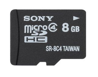 Sony - SR8A4 - Micro Secure Digital Card