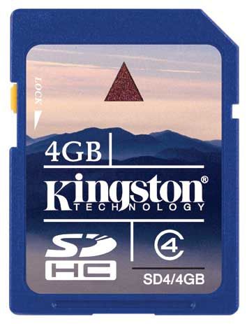 Kingston - SD4/4GB - Secure Digital Card